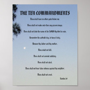 De tien Bevelen - het Poster van de Maan van de