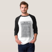 De Tien Geboden Bijbel Mannen T-shirt (Voorkant volledig)