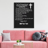 De tien geboden - canvas afdruk (Insitu (Woonkamer))