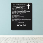 De tien geboden - canvas afdruk (Insitu (Houten vloer))