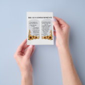 De tien geboden flyer (Hand)