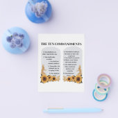 De tien geboden flyer (Enkel)