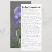 De Tien Geboden Kaart (Voorkant / Achterkant)