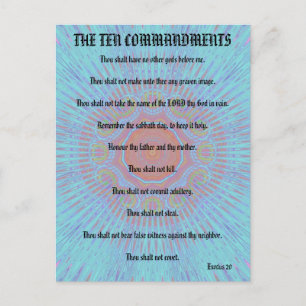 De Tien Geboden "Outward Expressions" Briefkaart