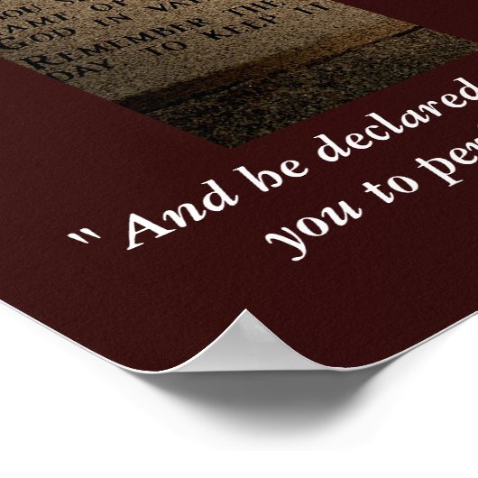 De tien geboden poster (Hoek)