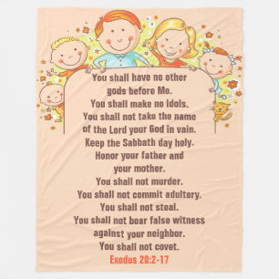 De tien geboden - vlooienbak, 60 x 80 inch fleece deken
