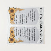 De tien geboden wandkleed (Voorkant (horizontaal))