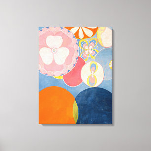 De Tien grootste, groep IV, nr.2 van Hilma af Klin Canvas Afdruk