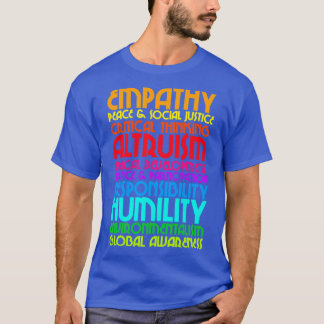 De tien verbintenissen Humanistische waarden Ontwe T-shirt