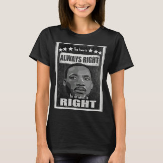 de tijd is altijd goed om te doen wat goed zwart i t-shirt