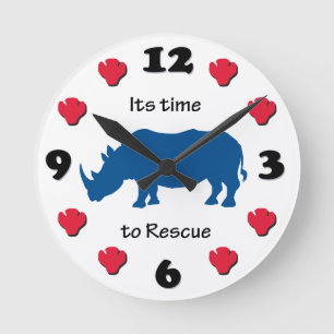 De tijd om Rhinoceros te redden Ronde Klok