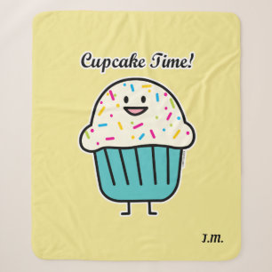 De Tijd van Cupcake met bestrooit zoet Sherpa Deken