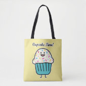 De Tijd van Cupcake met bestrooit zoet Tote Bag (Voorkant)