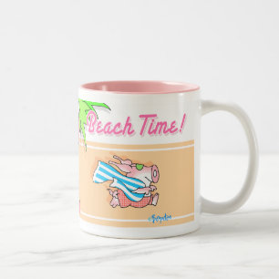 DE TIJD VAN HET STRAND! Boynton Tweekleurige Koffiemok