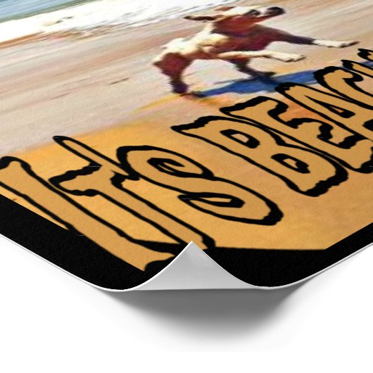 De tijd van het strand poster (Hoek)