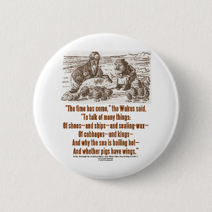 De tijd van het Wonderland komt door een blik op g Ronde Button 5,7 Cm