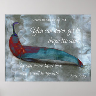 De tijd voor fitness is nu! poster