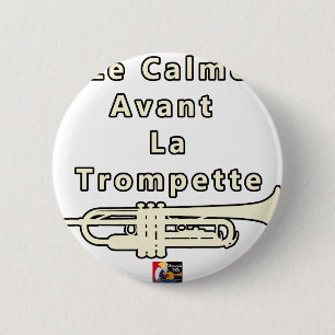 De tijdgeest voor de Trompette - Spelen van de Mot Ronde Button 5,7 Cm