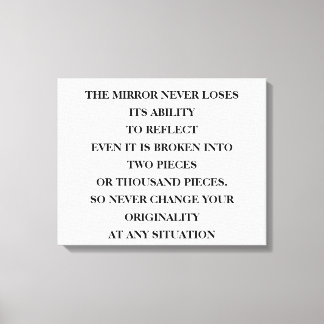 De tijdloze kracht van de spiegel om te reflectere canvas afdruk