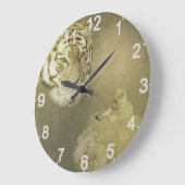 De tijger en de keuken, de grote wandklok klok (Hoek)