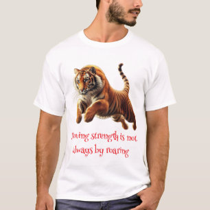 De tijger springt t-shirt