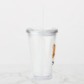 De Tijger van de klap met Persoonlijke Naam Acryl Drinkbeker (Rechts)