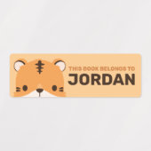 De Tijger van de klap met Persoonlijke Naam Labels (Design 1)