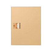 De Tijger van de klap met Persoonlijke Naam Notitieblok (Gedraaid)