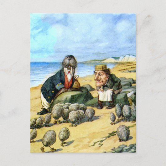 De timmerman en de walrus briefkaart (Voorkant)