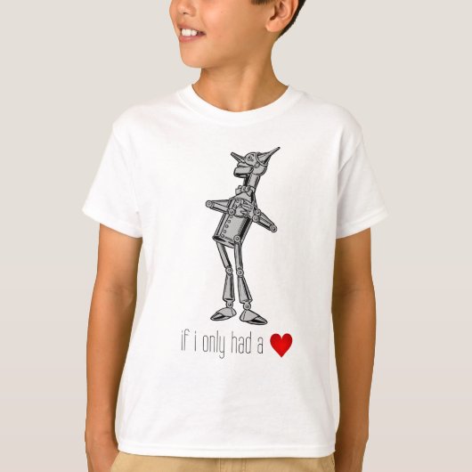 De Tin Woodsman "Als ik maar een hart had" T-shirt (Voorkant)