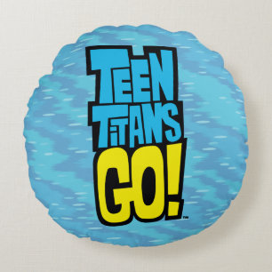 De Titanen van de tiener gaan!   Logo Rond Kussen