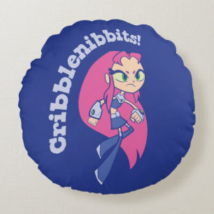 De Titanen van de tiener gaan!   Starfire Rond Kussen