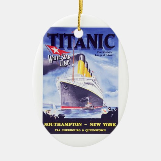 De Titanic Keramisch Ornament (Voorkant)