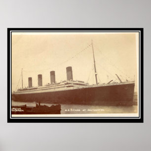 De Titanic-serie Oude vintage fotoposter Poster