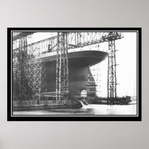 De Titanic-serie Poster Titanic-lancering