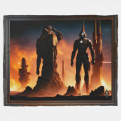 De Titans van Arkeros AI Concept Art van Xzendor7 Fleece Deken (Voorkant (Horizontaal))