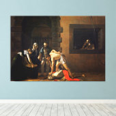 De titel van Sint-John de Baptist door Caravaggio Canvas Afdruk (Insitu (Houten vloer))