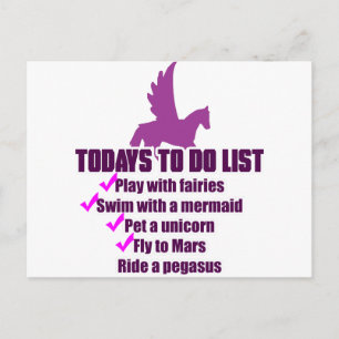De to-do-lijst van vandaag briefkaart