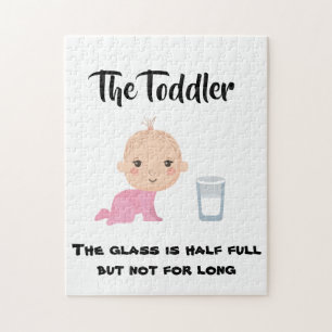 De Toddler - Glass als half vol maar niet lang Legpuzzel