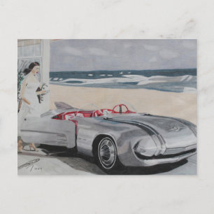 De toekomst gezien vanaf de jaren vijftig briefkaart