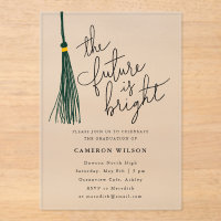 De toekomst is Bright Green Tassel Graduation Part