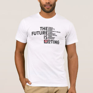 De toekomst is de stemming t-shirt