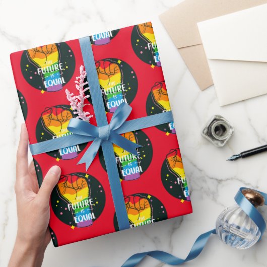 De toekomst is gelijk als eerste cadeaupapier (Geschenken)