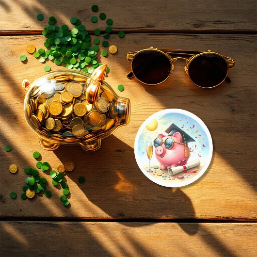 De Toekomst is Helder Afstuderen Financiën Ronde Sticker