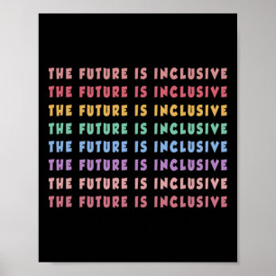 De toekomst is inclusief leraar speciaal onderwijs poster