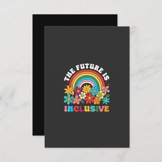 De Toekomst Is Inclusief Pride Maand LGBTQ Bedankkaart (Voorkant / Achterkant)