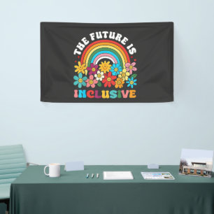 De toekomst is inclusief Pride Month LGBTQ Spandoek