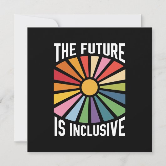 De toekomst is inclusief Rainbow Pride Trans-recht Kaart (Voorkant)