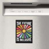 De toekomst is inclusief Rainbow Pride Trans-recht Magneet (Insitu (Vaatwasser))