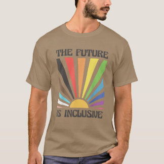 De toekomst is inclusief Rainbow Sunrise T-shirt